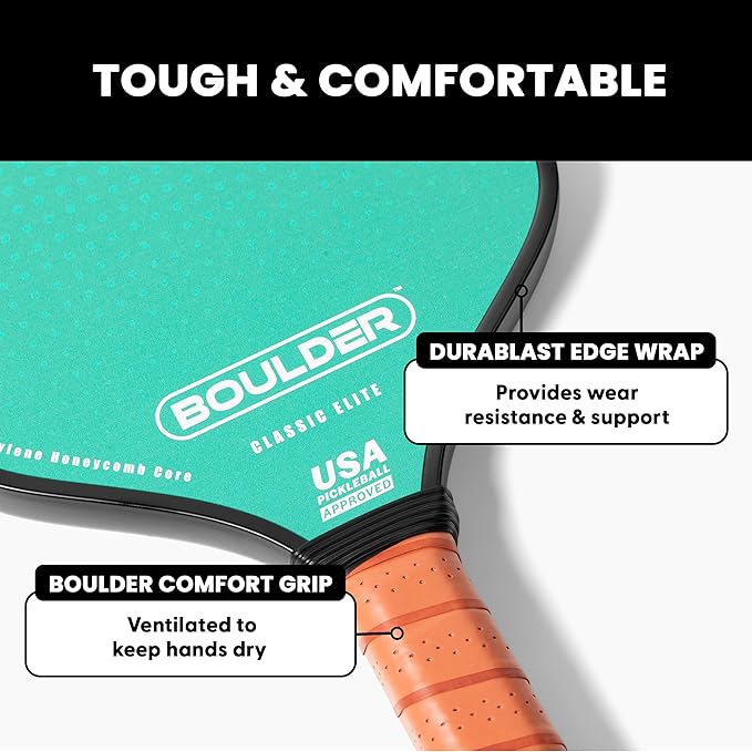Boulder Carbon Fiber Pickleball Paddle | T700 Carbon Fiber | USAPA Approved - Image 5