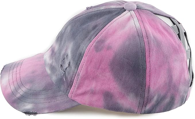 C.C Ponycap Messy High Bun Ponytail Adjustable Glitter Mesh Trucker Baseball Cap