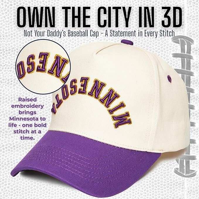 Funky Junque Upside Down City Trucker Hat for Men and Women – Unisex 3D Embroidered Gameday Baseball Cap, Retro Snapback Hats