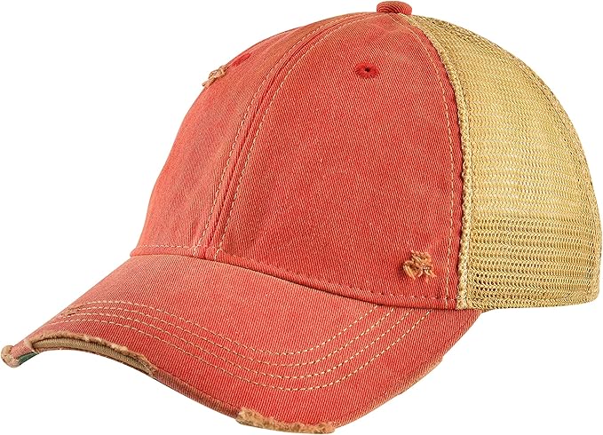 Vintage Distressed Baseball Cap – Unstructured Fit Adjustable Snapback Hat for Men & Women