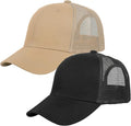 Falari Trucker Hat Baseball Cap Structured Plain Design 6 Panel, Adjustable Size