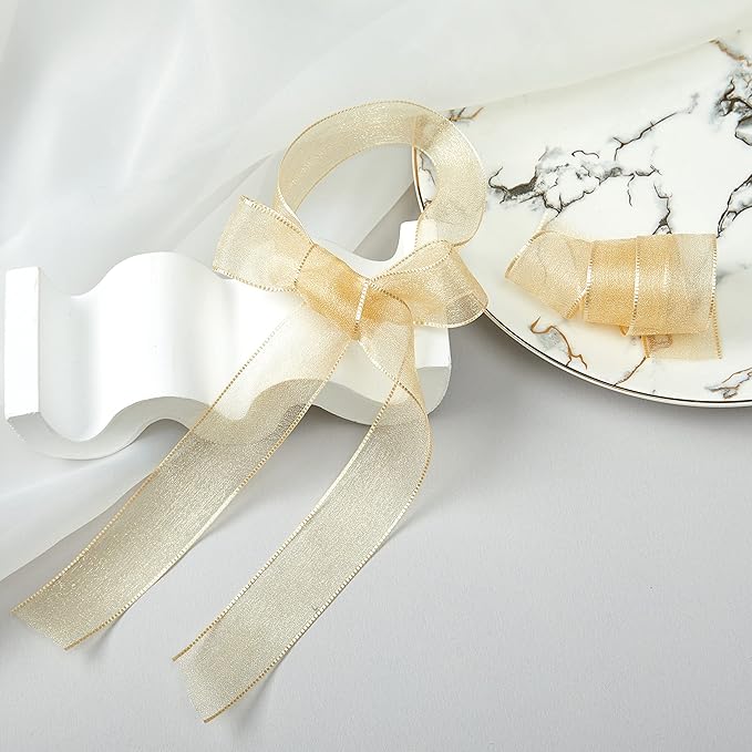 1 Inch Wide Sheer Chiffon Ribbon - Image 6