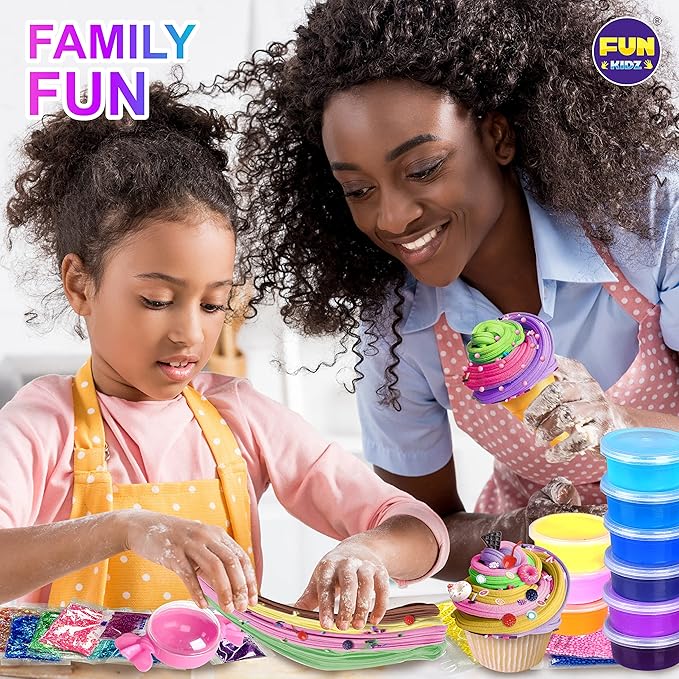33 Cups Jumbo Slime Kit for Kids, FunKidz Premade Ultimate Slime Pack to DIY - Image 5