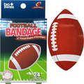BioSwiss Bandages, Football Shaped Self Adhesive Bandage Set, Latex Free, Sterile Wound Care, 24 Count