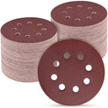 100 PCS 5 Inch Sanding Discs 320 Grit, Round Hook and Loop Sandpaper by POTUINOM
