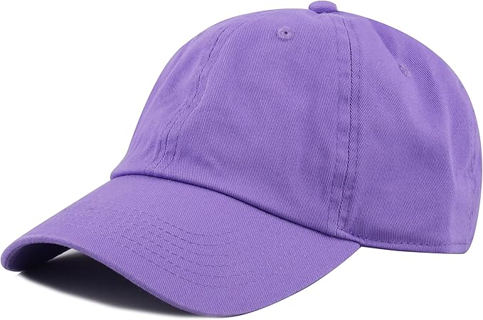 Cotton Baseball Cap Dad Hat – Washed Low Profile Adjustable Hat for Men Women Casual Outdoor Running Golf