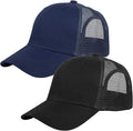 Falari Trucker Hat Baseball Cap Structured Plain Design 6 Panel, Adjustable Size