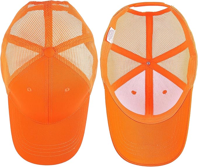 Falari Trucker Hat Baseball Cap Structured Plain Design 6 Panel, Adjustable Size