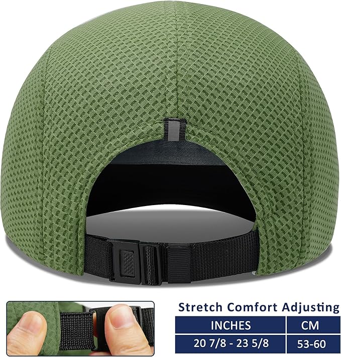 GADIEMKENSD Women's Race Day Running Cap Performance Mesh Hat - Excellent Ventilation, Lightweight, Reflective Safety