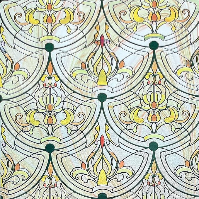 3D Stained Glass Window Film, Decorative Window Privacy Film - Image 2