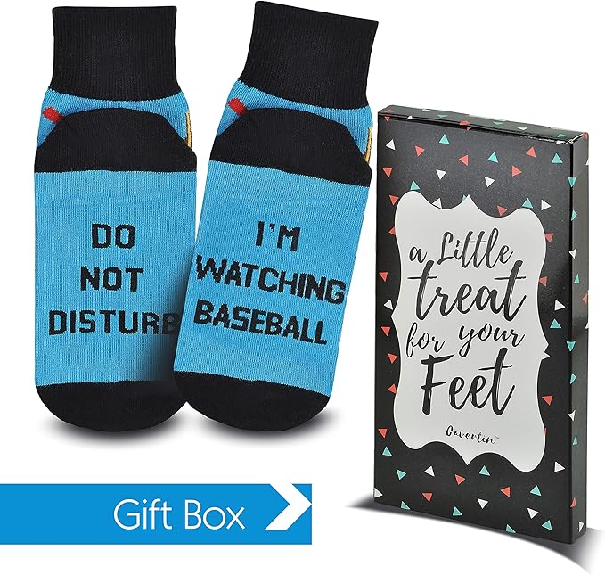 Cavertin Men's Funny Socks Hunting Fishing Football Baseball Gaming Golf Taco Pizza Bacon Christmas Gift for Men