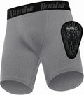 Runhit Boys Cup Underwear for Baseball Football, Youth Compression Shorts with Soft Protective Athletic Cup Boxer Brief
