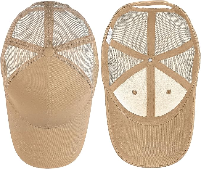 Falari Trucker Hat Baseball Cap Structured Plain Design 6 Panel, Adjustable Size
