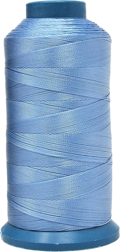 Mandala Crafts Bonded Nylon Thread Light Blue Heavy Duty Sewing Threads by MandalaCrafts