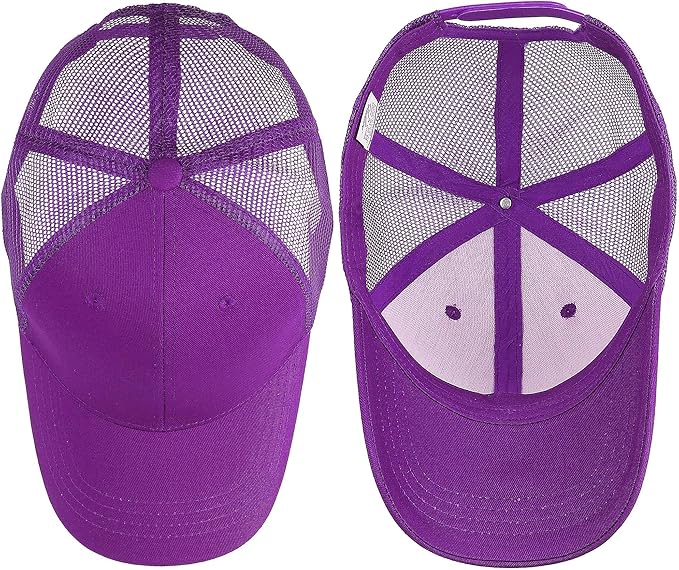 Falari Trucker Hat Baseball Cap Structured Plain Design 6 Panel, Adjustable Size
