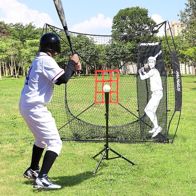 Baseball Softball Batter Dummy,Pitching Target,with Adjustable Strike Zone Attachment,Pitching Aid for Improved Accuracy