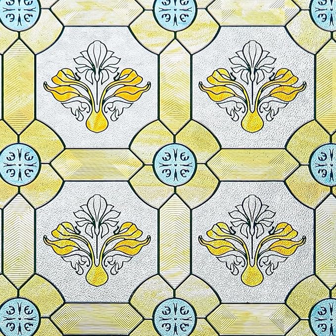 3D Stained Glass Window Film, Decorative Window Privacy Film - Image 2