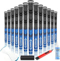 CHAMPKEY Premium Hybrid Golf Grips 13 Pack with All Repair Kits - All Weather Performance Golf Club Grips - High Traction and Control Half Corded Golf Grips for Men