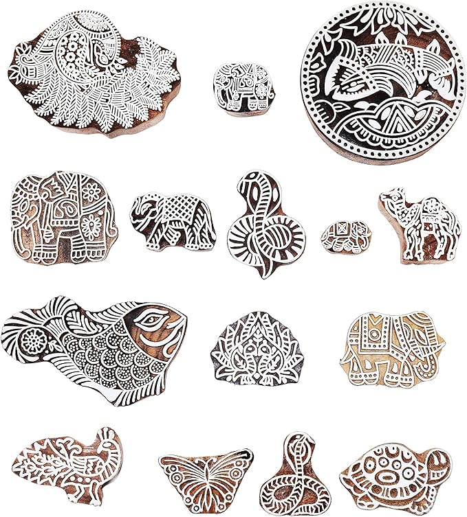 Wooden Printing Stamps Assorted Design - Image 4