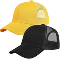 Falari Trucker Hat Baseball Cap Structured Plain Design 6 Panel, Adjustable Size