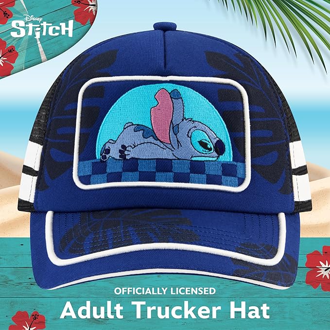 Disney Stitch Dad Hat, Adult Cotton Baseball Cap with Curved Brim