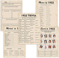 70th Birthday Party Games, Born in 1955 Games Bundle, Birthday Party Supplies by QUPT