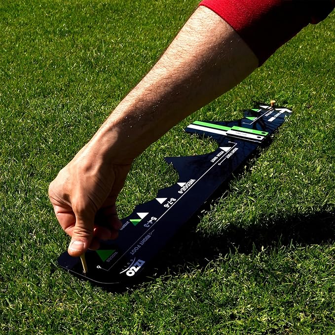 Izzo Golf Sure Stance Golf Swing Training Aid -Ball Position Trainer