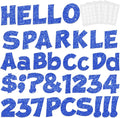 237 Pcs Glitter Bulletin Board Letters, Numbers and Punctuation, Poster Board by xiheer