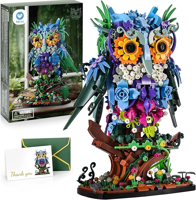 Sillbird Flower Owl Building Sets by Sillbird