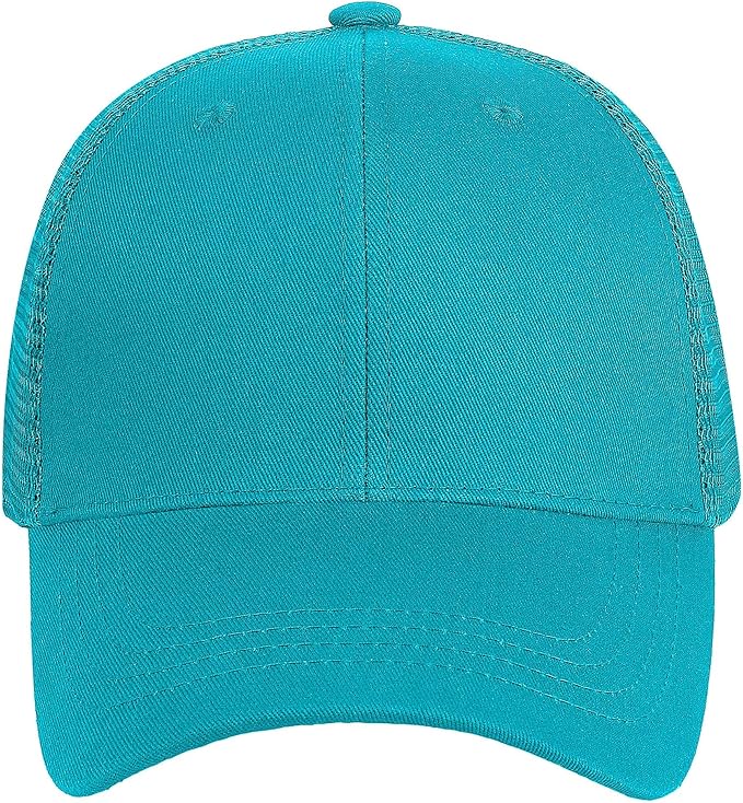 Falari Trucker Hat Baseball Cap Structured Plain Design 6 Panel, Adjustable Size