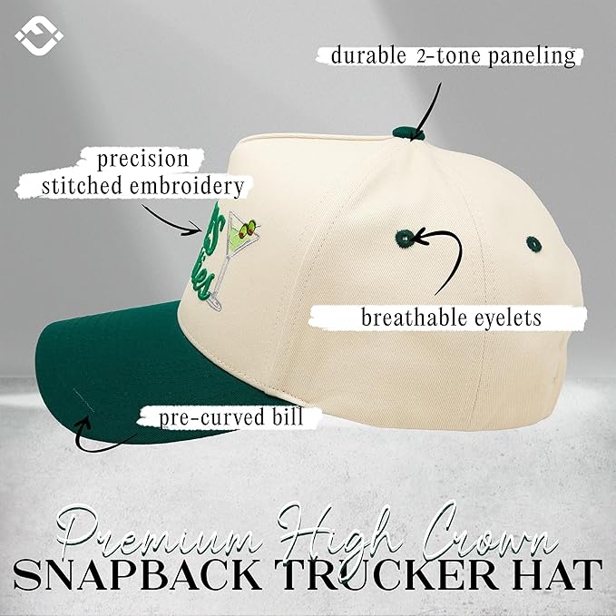Funky Junque Trucker Hat Women Men 2-Tone Baseball Cap – Vintage Western Style Embroidered Snapback, Premium Cotton Blend