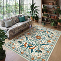 Morebes Washable Floral 8x10 Area Rugs by Morebes