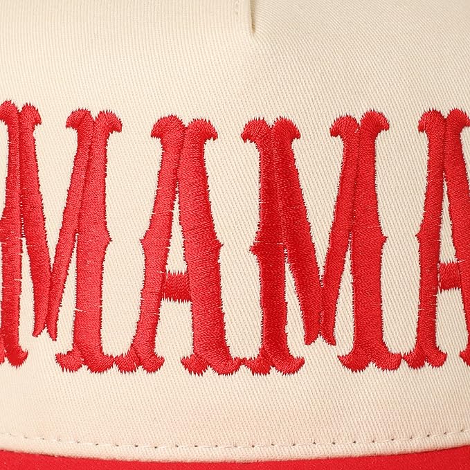 MIRMARU Two-Tone Vintage Canvas Trucker Hats for Men & Women, Adjustable Size Baseball Caps with Trendy Embroidered Design