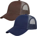 Falari Trucker Hat Baseball Cap Structured Plain Design 6 Panel, Adjustable Size