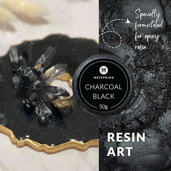 MEYSPRING Charcoal Black Mica Powder - Image 4