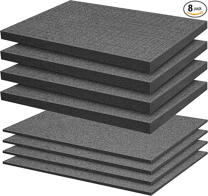 Sfcddtlg 8 Pieces Pick Apart Foam Insert- 2 Sizes Pick and Pluck Foam- Pluck by Sfcddtlg