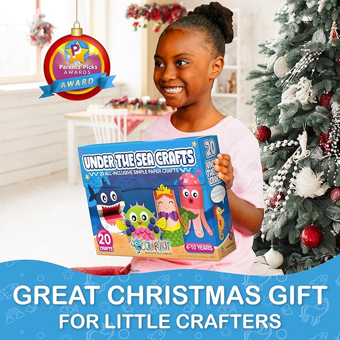 Craftikit® 20 Award-Winning Under The Sea Toddler Arts and Crafts - Image 2