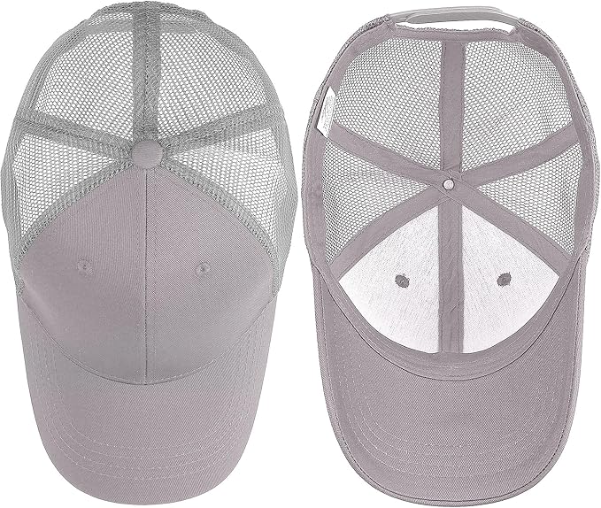 Falari Trucker Hat Baseball Cap Structured Plain Design 6 Panel, Adjustable Size