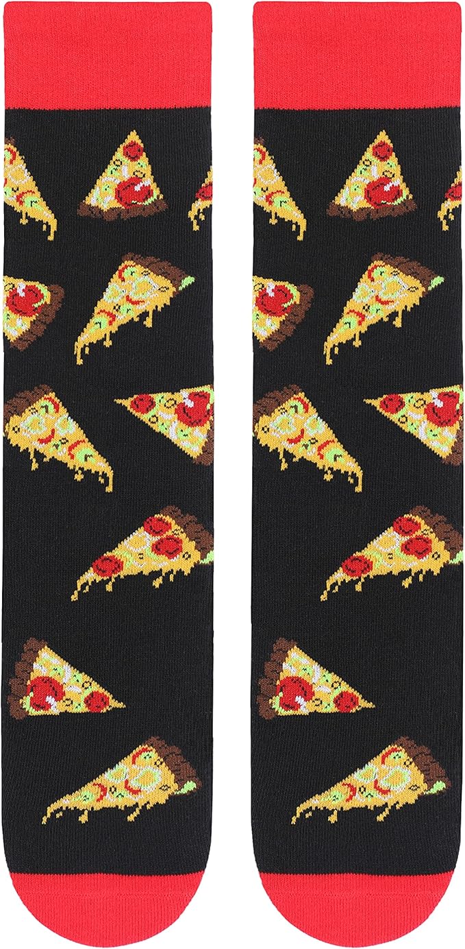 Cavertin Men's Funny Socks Hunting Fishing Football Baseball Gaming Golf Taco Pizza Bacon Christmas Gift for Men