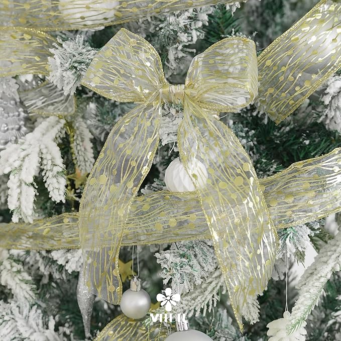 MEEDEE Gold Wired Ribbon - Image 5