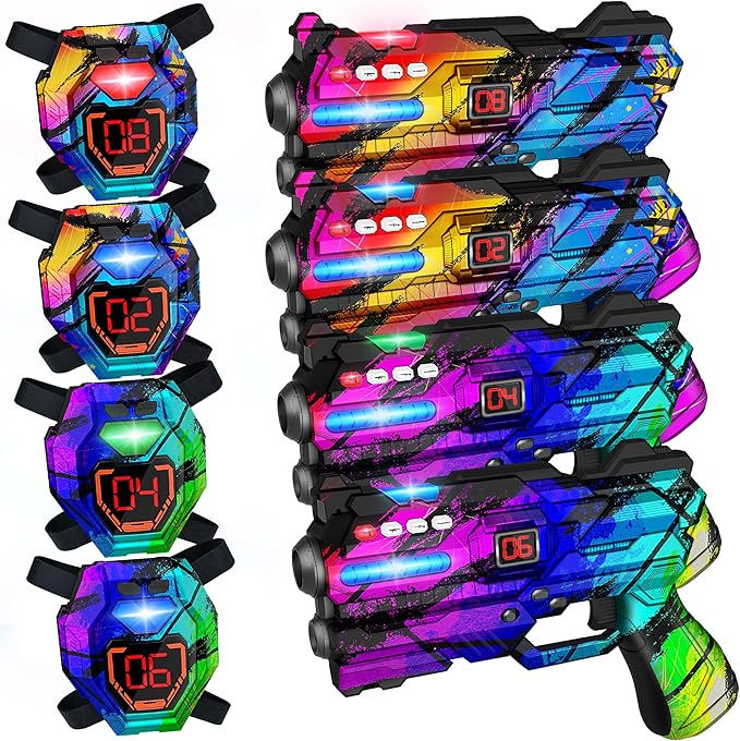 Laser Tag Guns Set of 4 Laser Tag Guns by IVOXEX