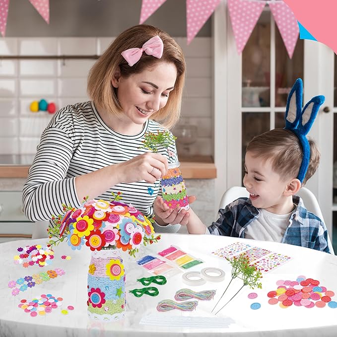 SpriteGru Flower Craft Kit for Kids, Make Your Own Flower Bouquet - Image 7