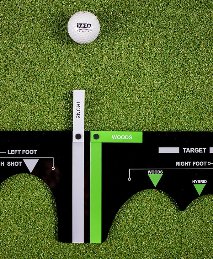 Izzo Golf Sure Stance Golf Swing Training Aid -Ball Position Trainer