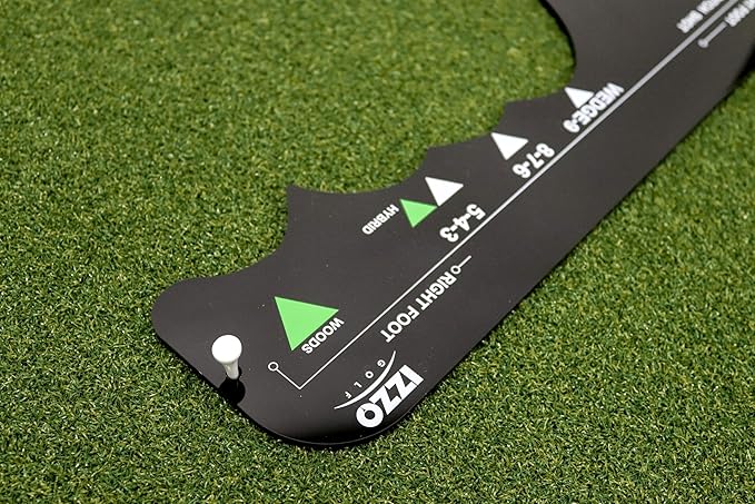 Izzo Golf Sure Stance Golf Swing Training Aid -Ball Position Trainer