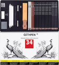 Sketch Pencils for Drawing, Graphite Pencil, Charcoal Pencil, by GETHPEN