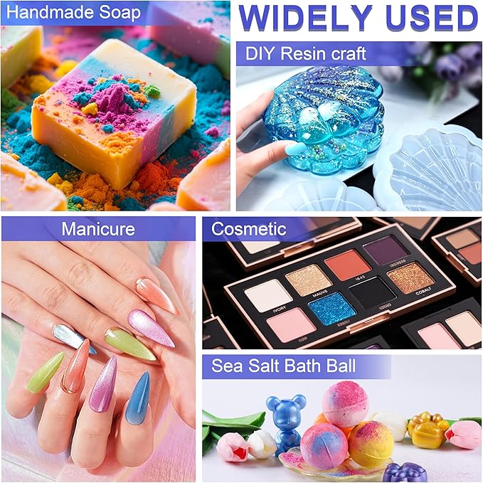 MTBJZJ Mica Powder for Resin, 15 Colors - 20g/Bottle of Epoxy Resin Color - Image 5