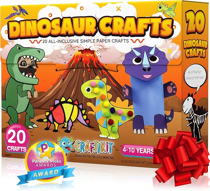 Craftikit® 20 Award-Winning Dinosaur Crafts by CraftiKit