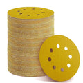 150PCS 600 Grit Gold Sanding Discs, 5-Inch 8-Hole Sandpaper by YEHBS
