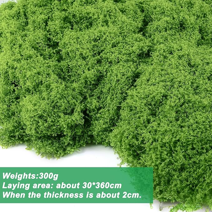 Draupnir Fake Green Moss for Potted Plants, 10.6OZ Fake Moss for Plants Indoor - Image 2