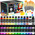 40 PCS Classic & Glow in the Dark Acrylic Paint Set by POPYOLA